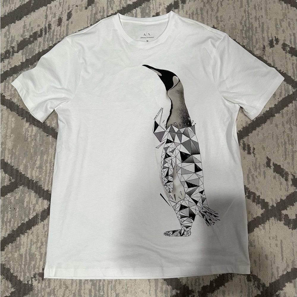 Armani exchange T-Shirt with penguin logo, men’s size M